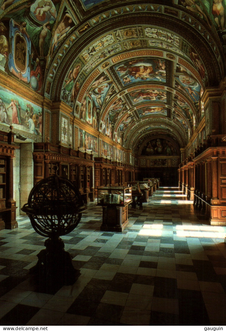 CPM - EL ESCORIAL - Monasterio San Lorenzo El Real ... La Bibliothèque  - Bibliotecas