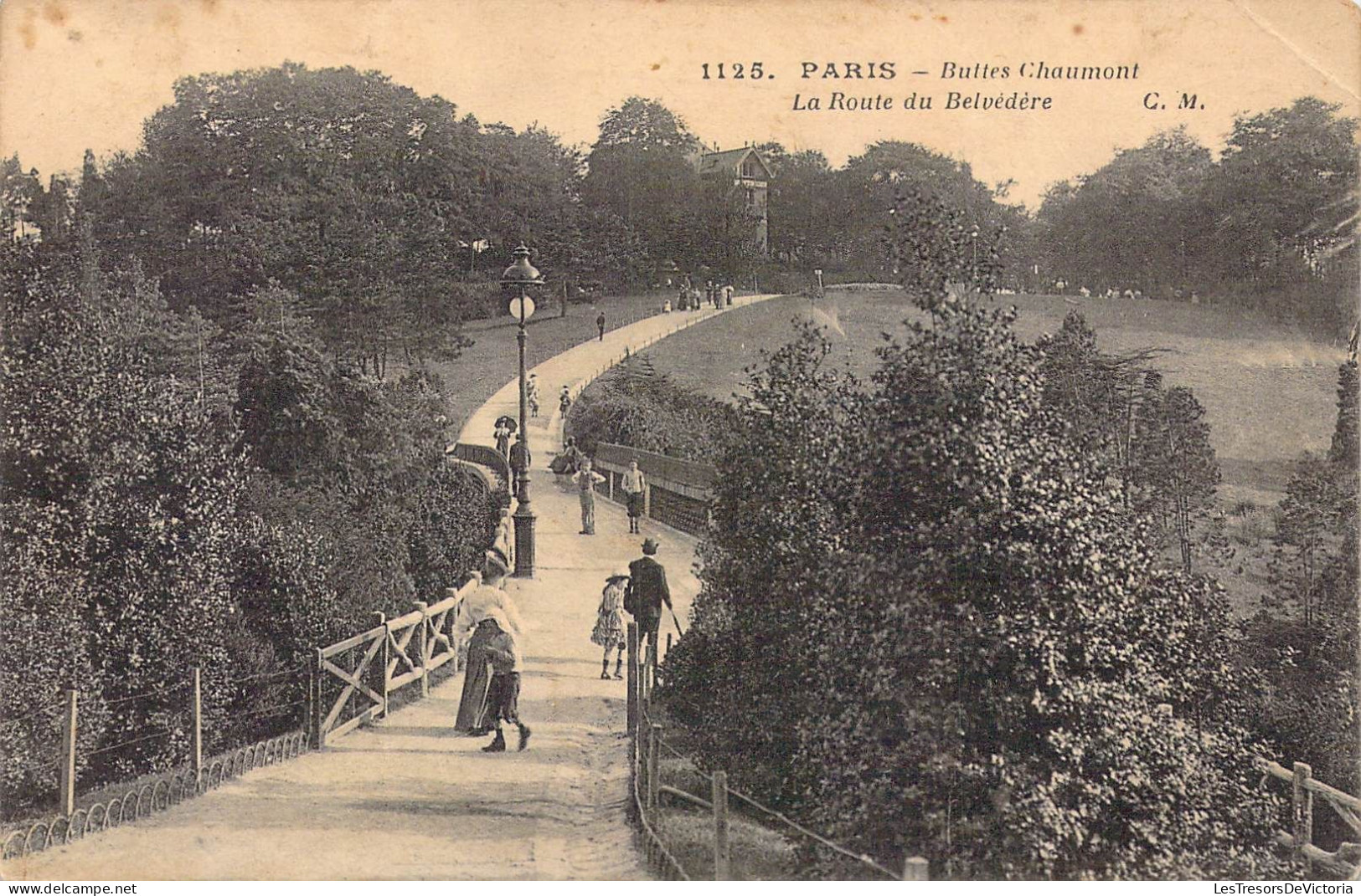 FRANCE - 75 - Paris - Buttes Chaumont - La Route Du Belvédère - Carte Postale Ancienne - Autres & Non Classés