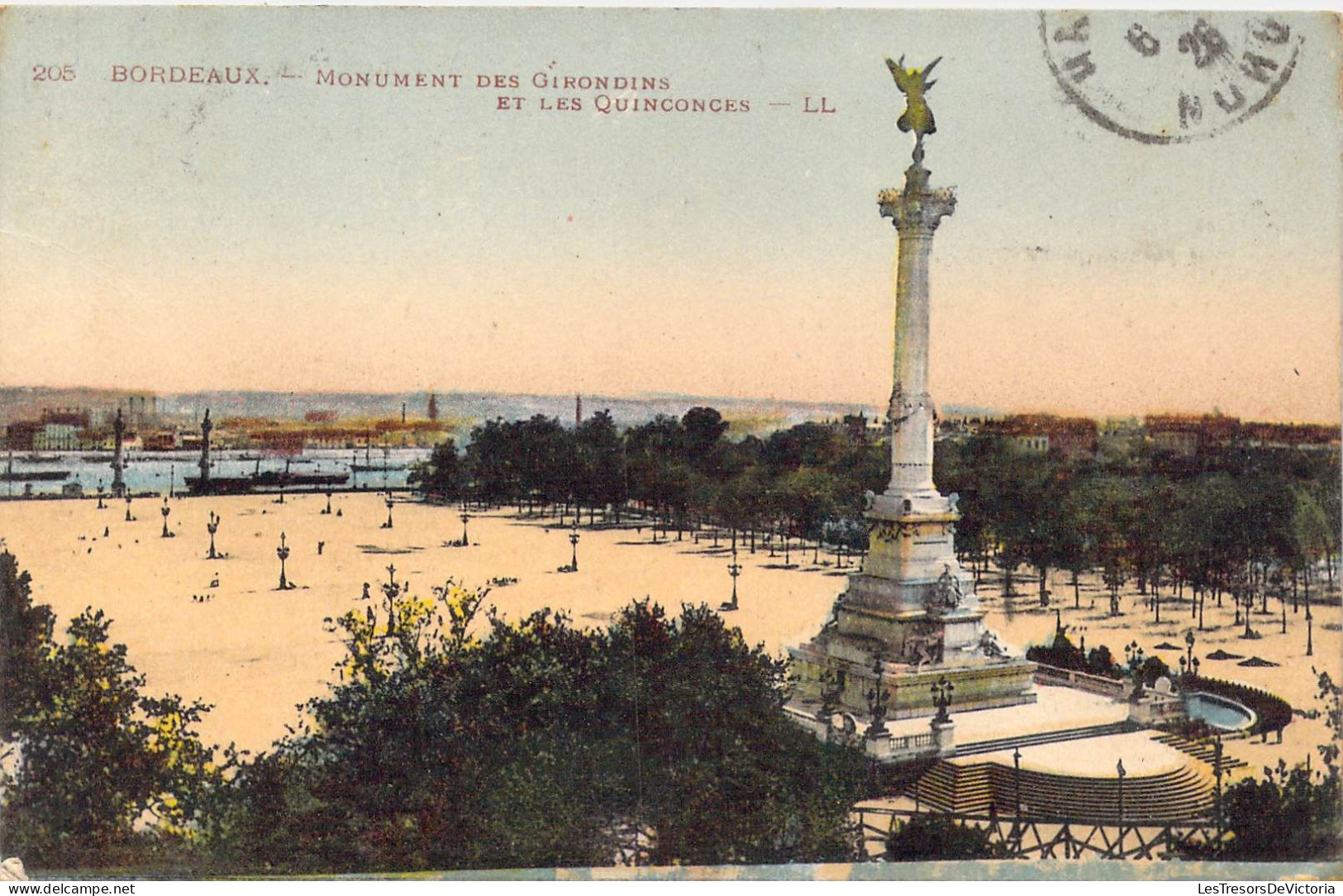 FRANCE - 33 - Bordeaux - Monument Des Girondins Et Les Quinconces - Carte Postale Ancienne - Bordeaux