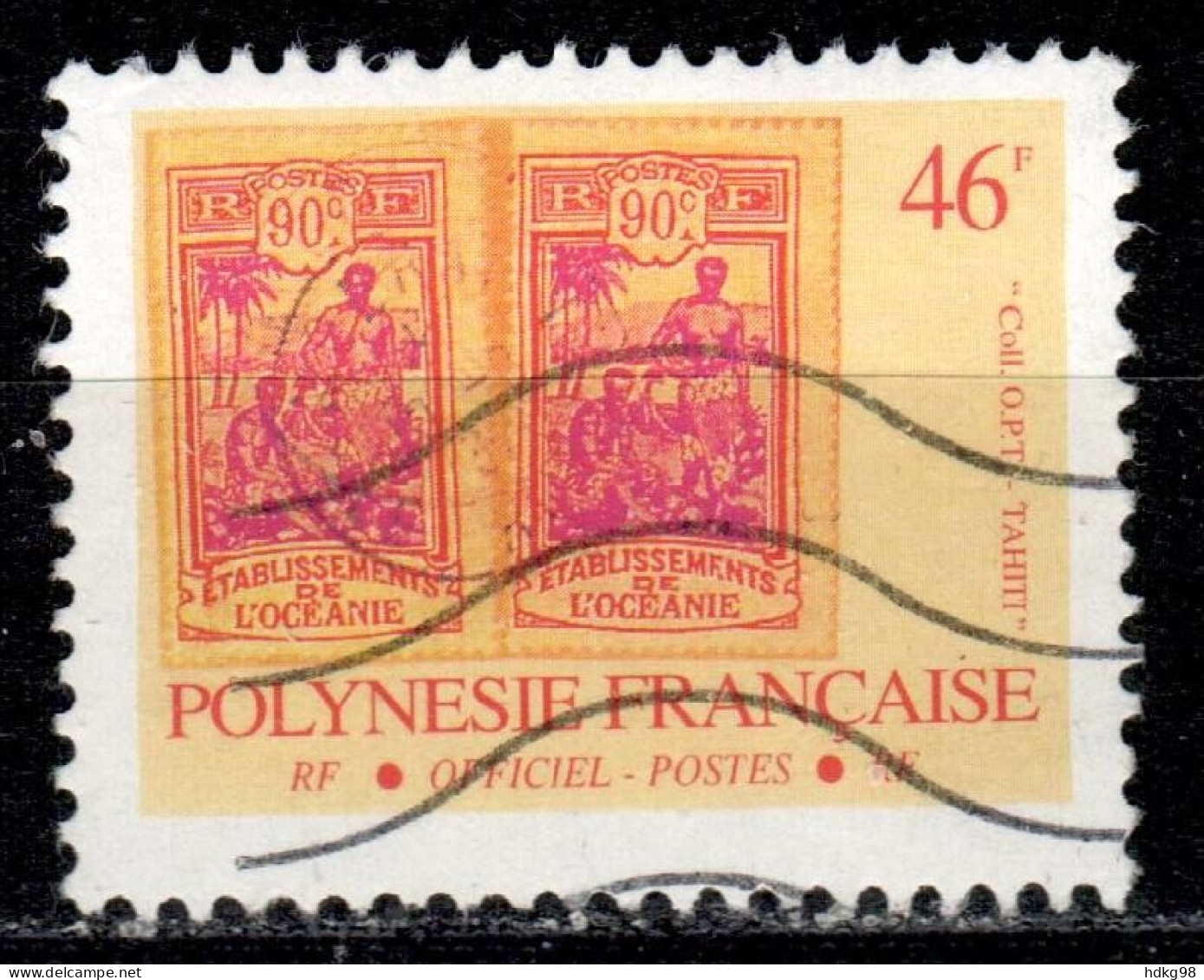 F P+ Polynesien 1993 Mi 22 A Briefmarken - Gebraucht