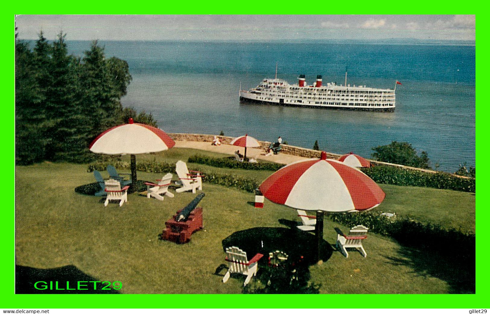 SAGUENAY - MANOIR RICHELIEU TERRACE AND SAGUENAY RIVER SHIP - CANADA STEAMSHIP LINES LIMITED - - Saguenay