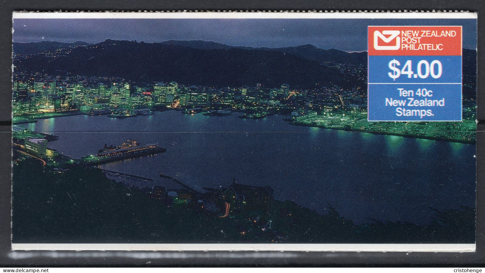 New Zealand 1987 Scenes - Wellington By Night - $4.00 Booklet Complete (SG SB45) - Officials