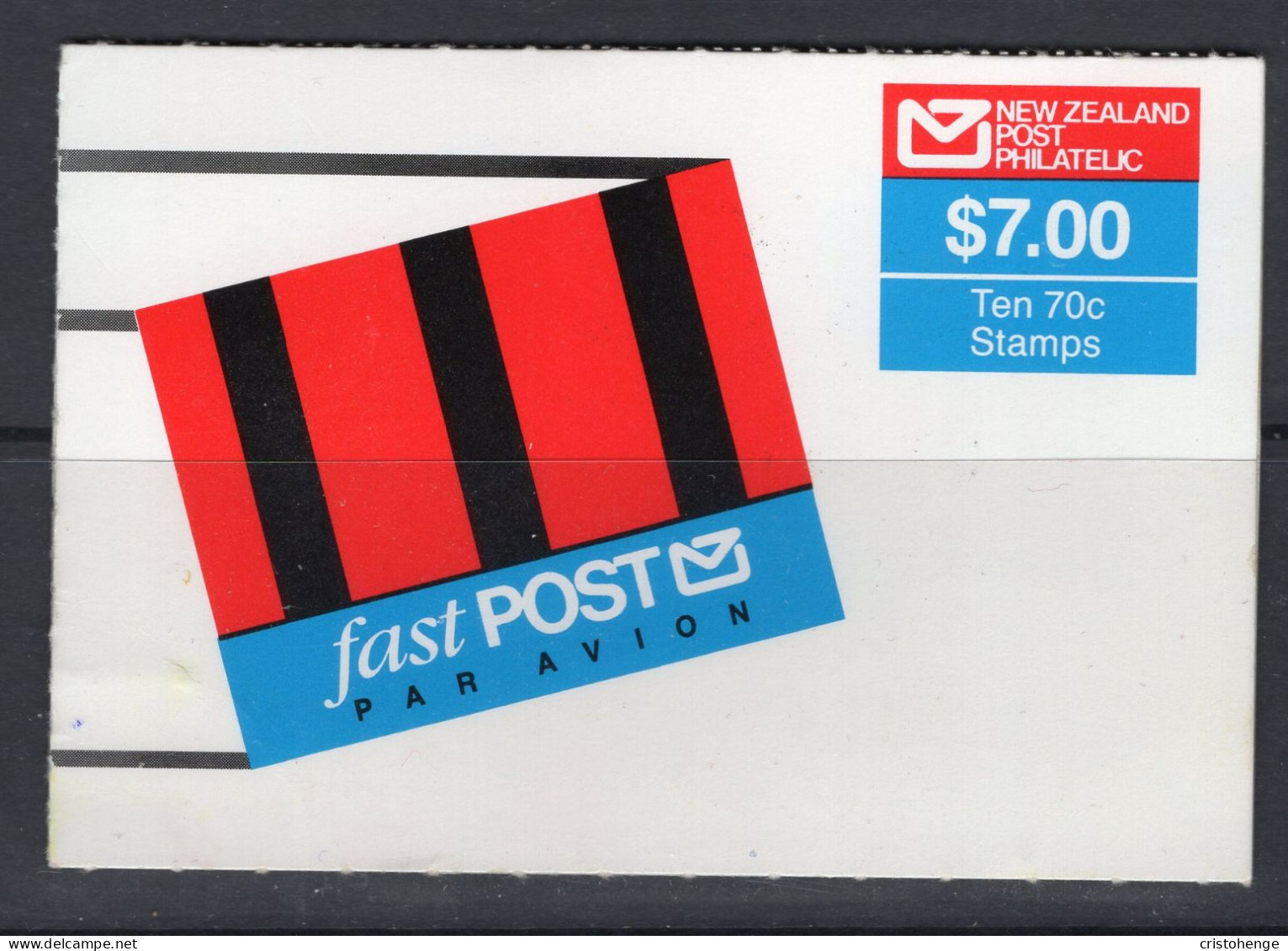 New Zealand 1988 Fast Post Service - $7.00 Booklet Complete (SG SB48) - Dienstmarken