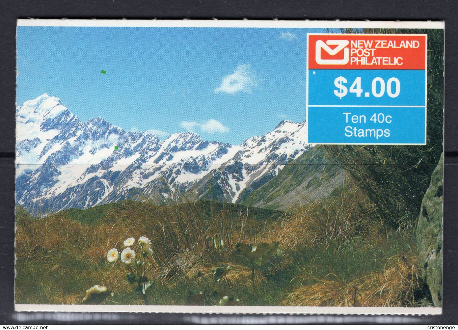 New Zealand 1988 Mt Cook - $4.00 Booklet Complete (SG SB51) - Oficiales