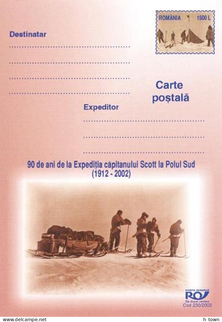 123  British Antarctic Expedition Stationery Postcard, Sledge, Ski. Scott, South Pole, Antarctica - Otros Medios De Transporte