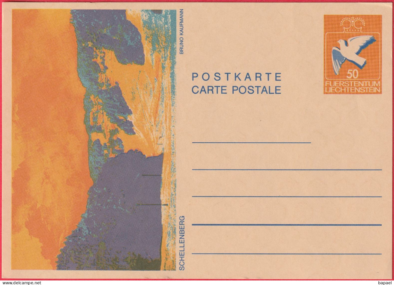 Entier Postal (CP) Liechtenstein - Schellenberg De Bruno Kaufmann - Ganzsachen