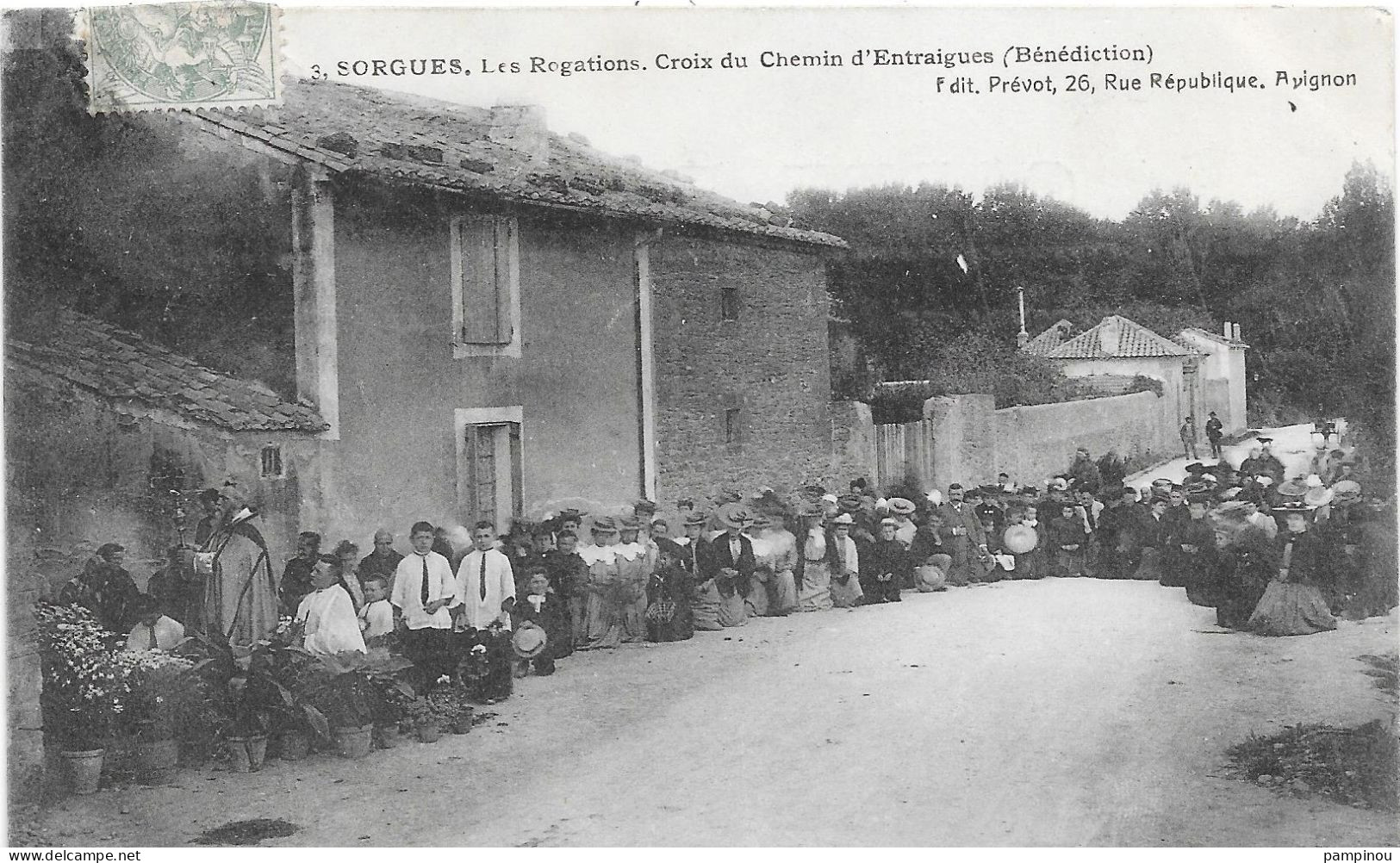 84 SORGUES - Les Rogations, Croix Du Chemin D'Entraigues - Animée - Sorgues