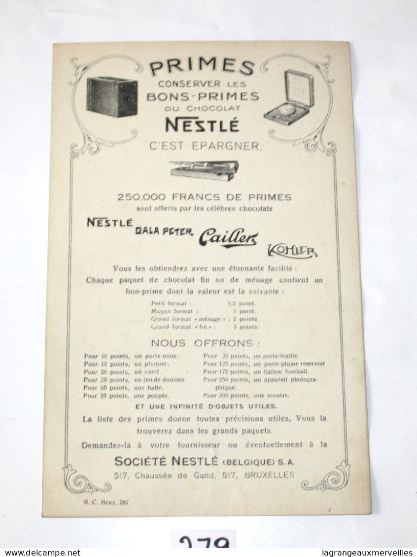 C279 Ancien Buvard - 1930 - Nestlé - Très RARE - Les Fables De Nestlé - Il était Une Bergère - N