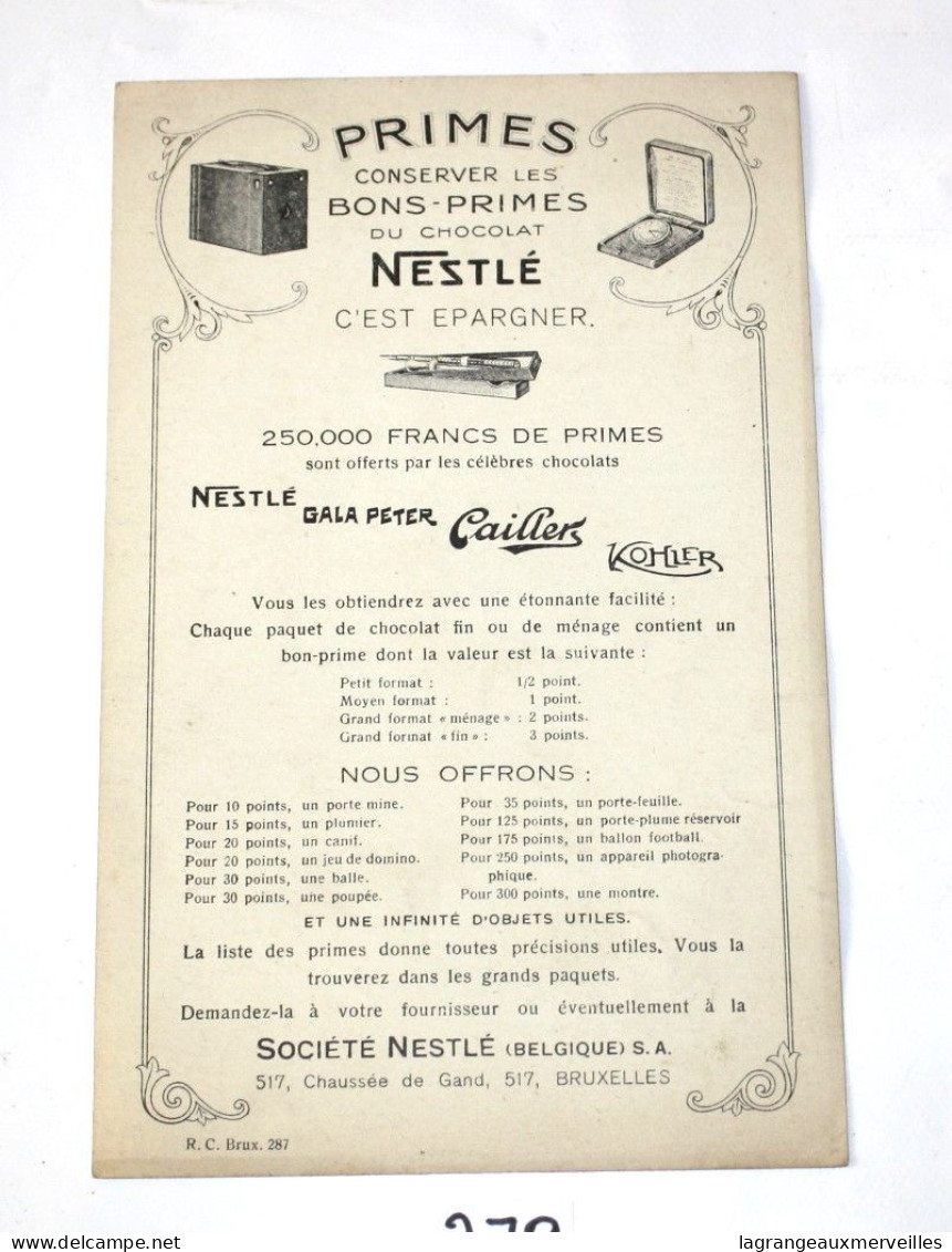 C279 Ancien Buvard - 1930 - Nestlé - Très RARE - Les Fables De Nestlé - Les Mohicans Et Le Chevreuil - N