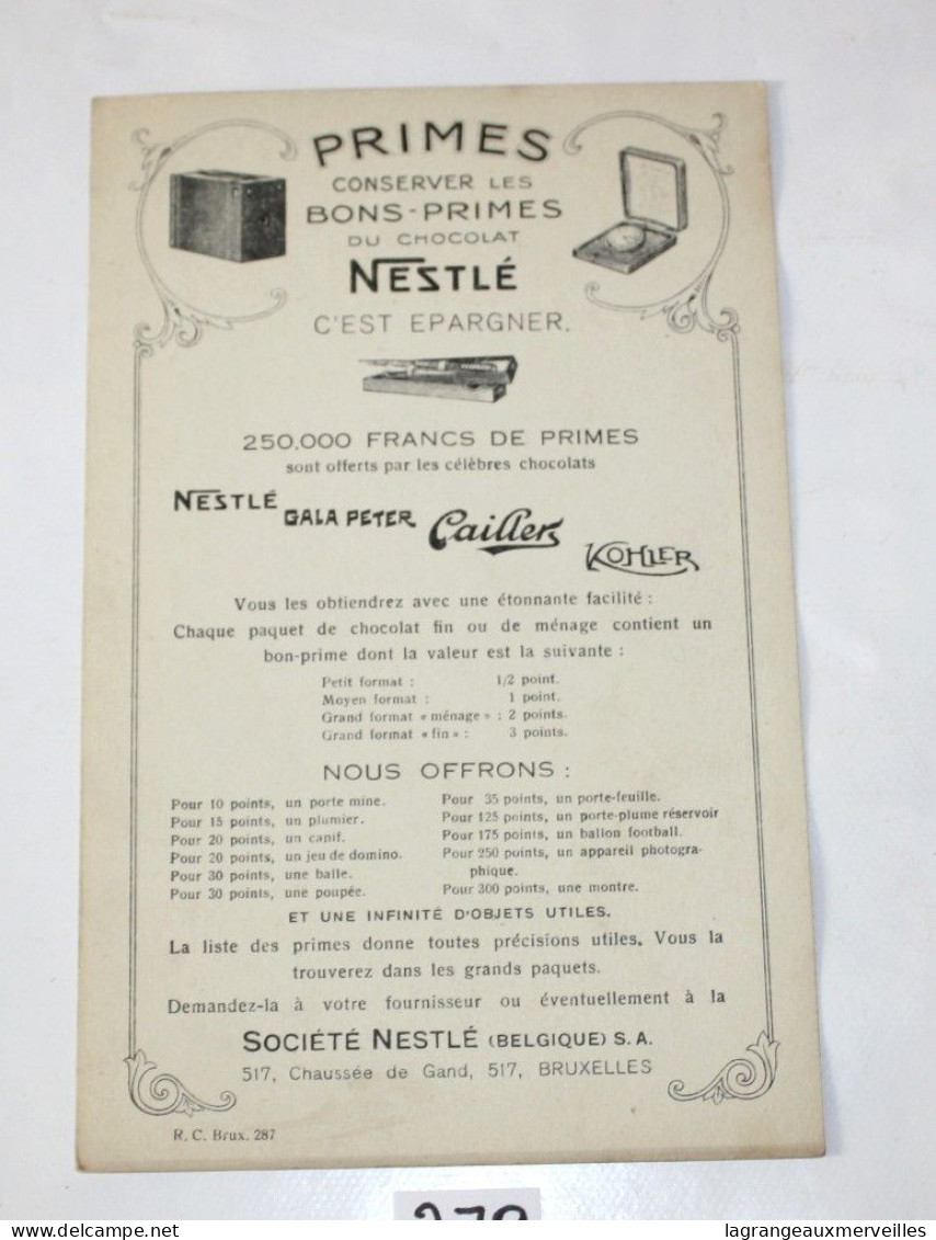 C279 Ancien Buvard - 1930 - Nestlé - Très RARE - Les Fables De Nestlé - Le Roi Dagobert - N