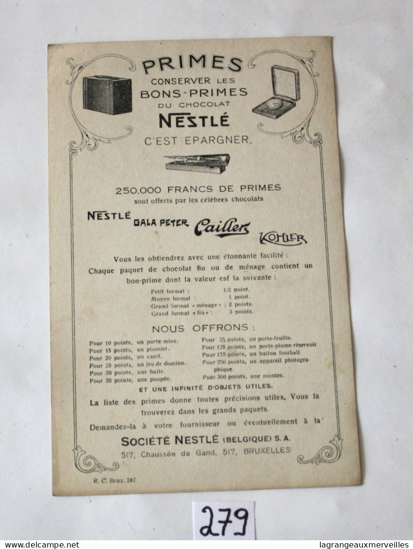 C279 Ancien Buvard - 1930 - Nestlé - Très RARE - Les Fables De Nestlé - Le Petit Navire - N