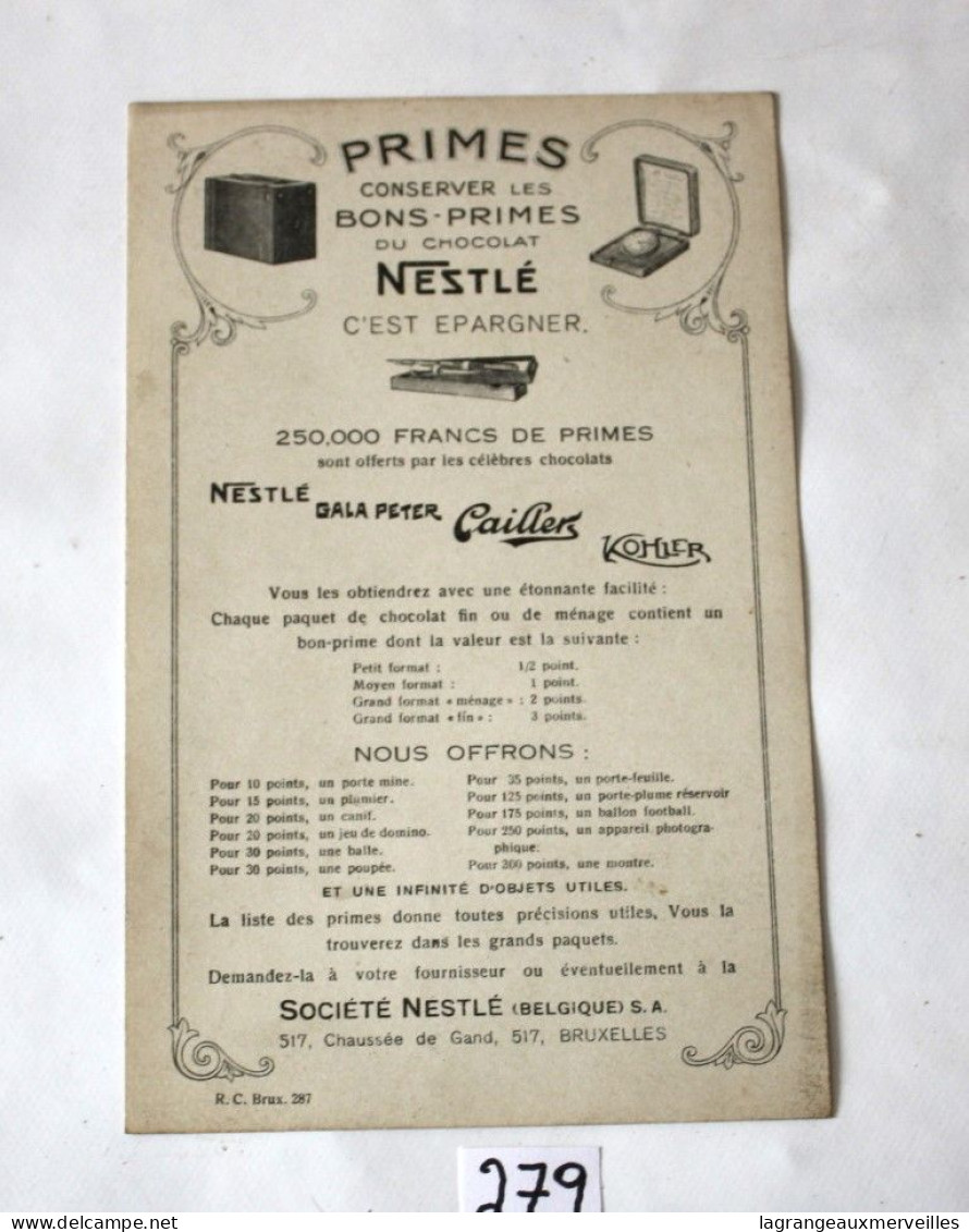 C279 Ancien Buvard - 1930 - Nestlé - Très RARE - Les Fables De Nestlé - Le Docteur Bob - N