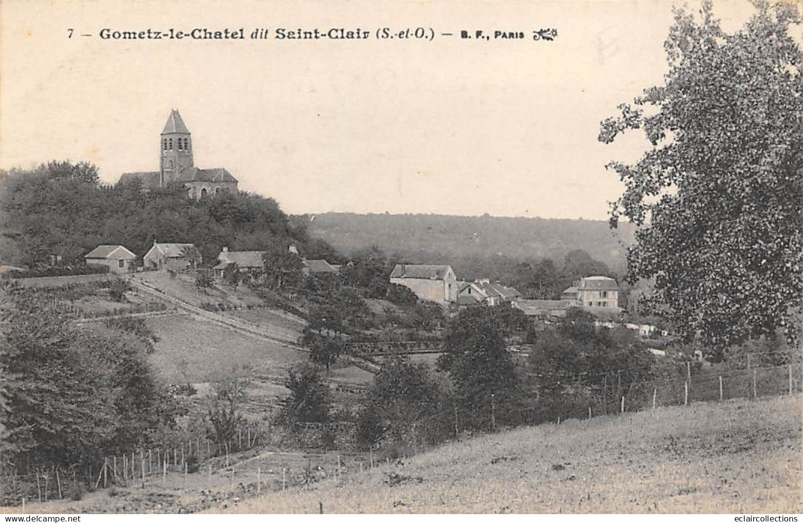 Gometz Le Chatel              91         Vue Du Bois Des Grès Et Eglise   N° 7        (voir Scan) - Altri & Non Classificati