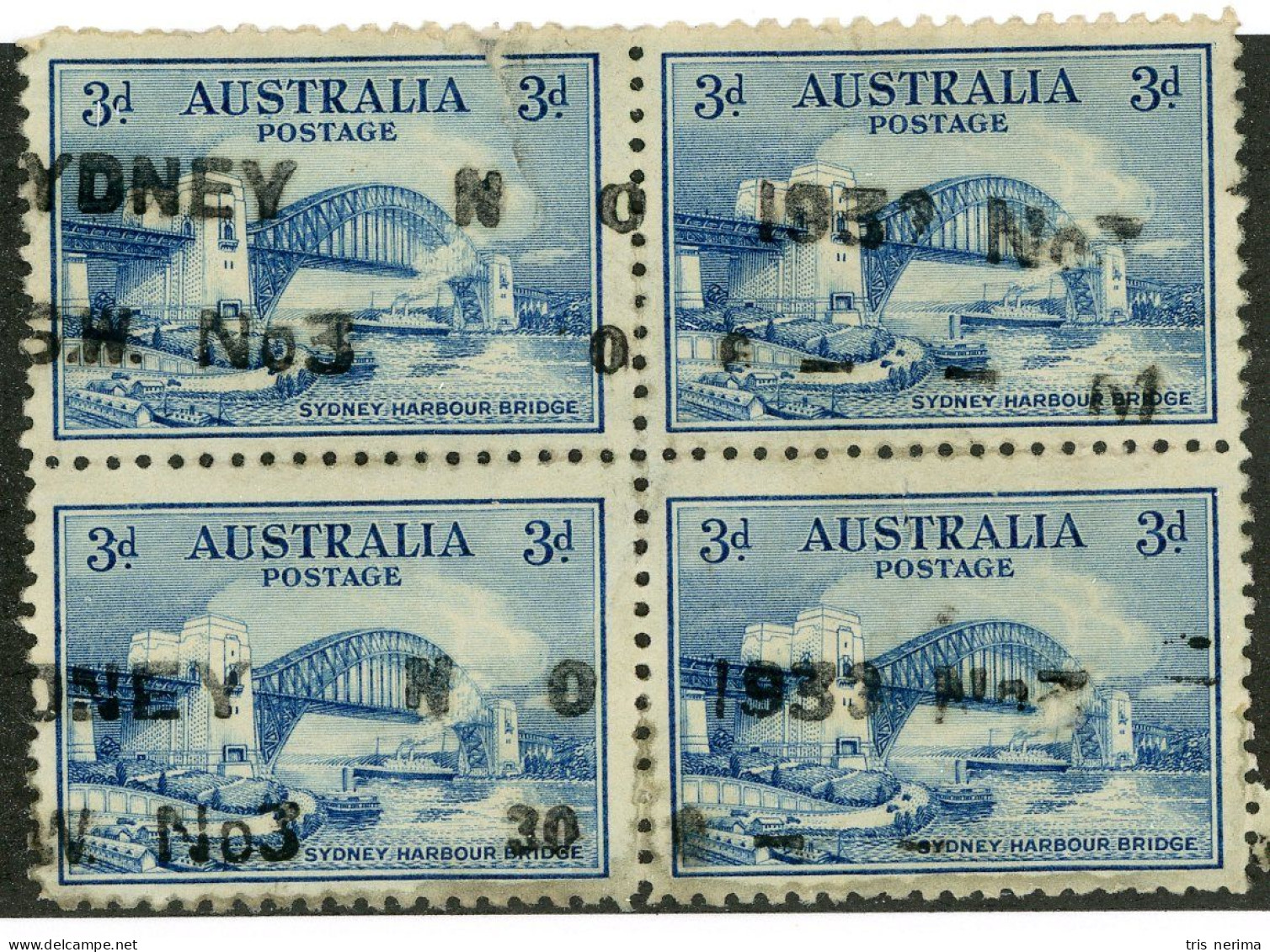 5159 BCx  Australia 1932 Scott 131 Used (Lower Bids 20% Off) - Usati