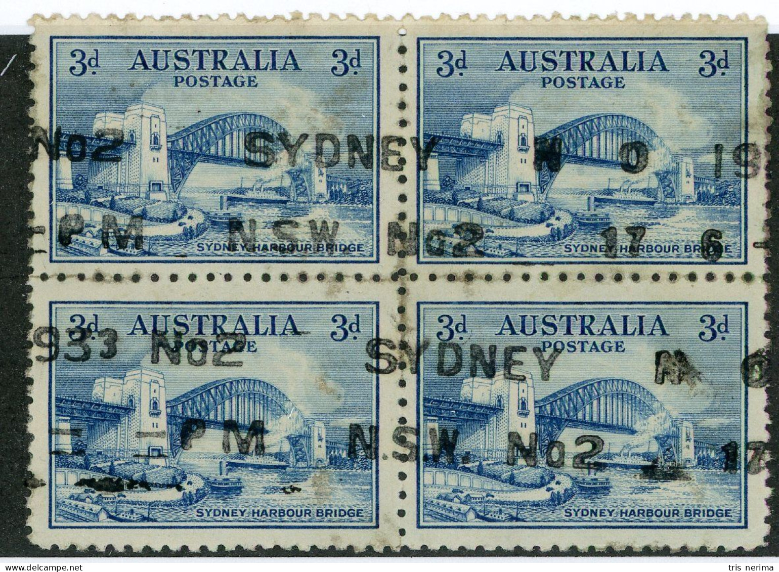 5163 BCx  Australia 1932 Scott 131 Used (Lower Bids 20% Off) - Usados