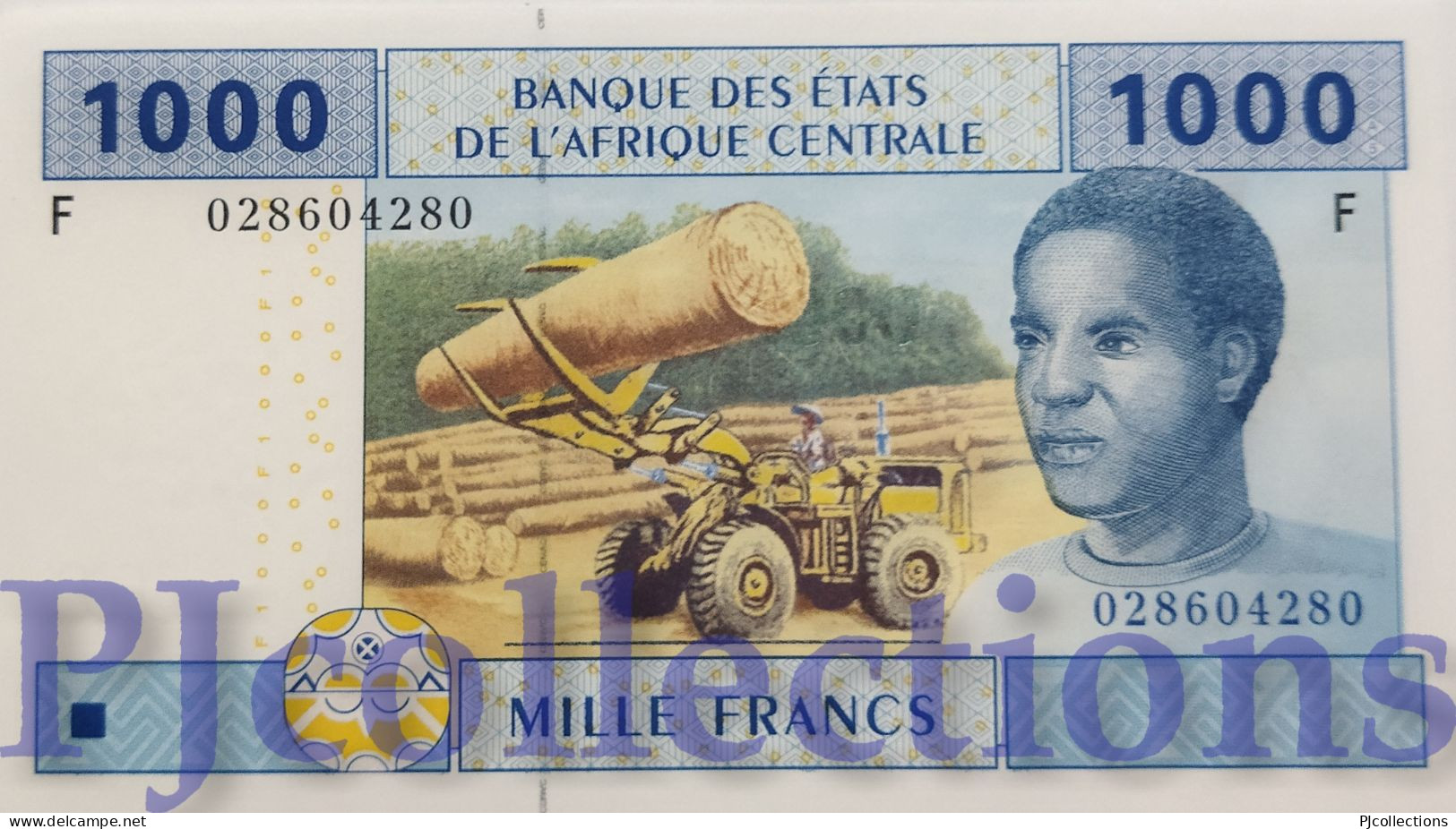 CENTRAL AFRICAN STATES 1000 FRANCS 2002 PICK 507F UNC - Centraal-Afrikaanse Republiek