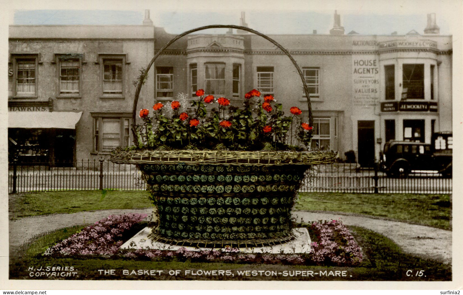 AVON - WESTON SUPER MARE - THE BASKET OF FLOWERS RP Av635 - Weston-Super-Mare