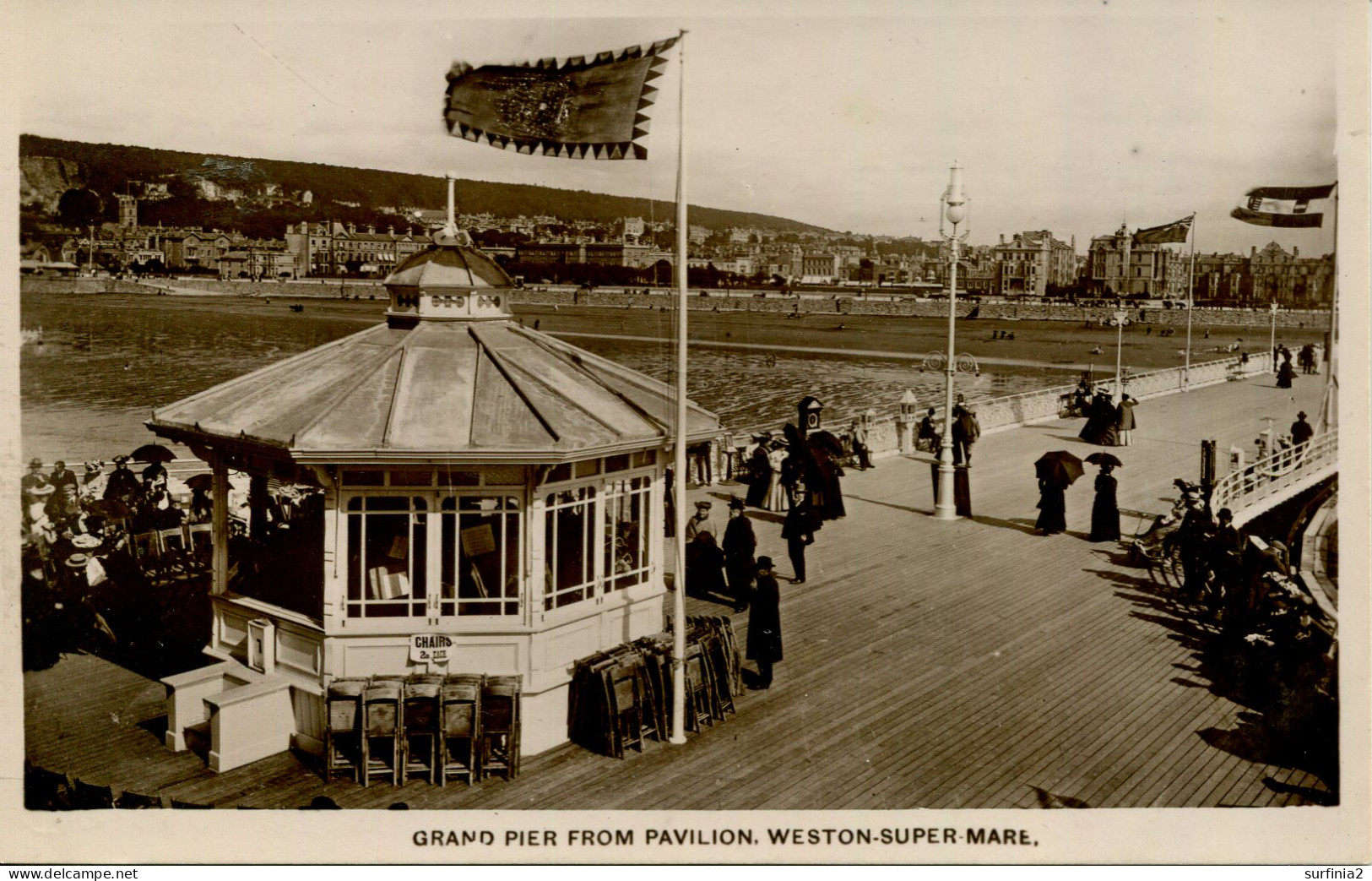 AVON - WESTON SUPER MARE - GRAND PIER FROM PAVILION RP Av637 - Weston-Super-Mare