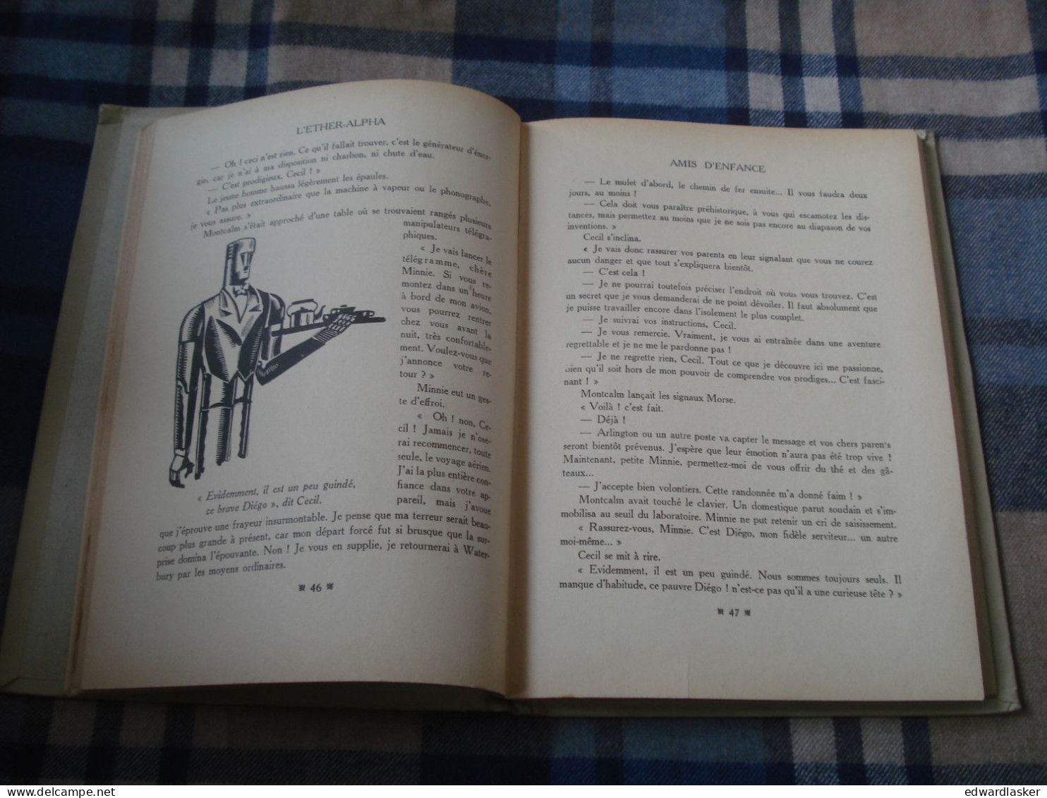 L'ÉTHER-ALPHA /Albert Bailly - Hachette 1929 - Prix Jules Verne - Antes De 1950