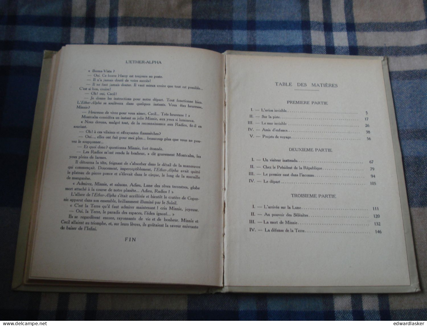 L'ÉTHER-ALPHA /Albert Bailly - Hachette 1929 - Prix Jules Verne