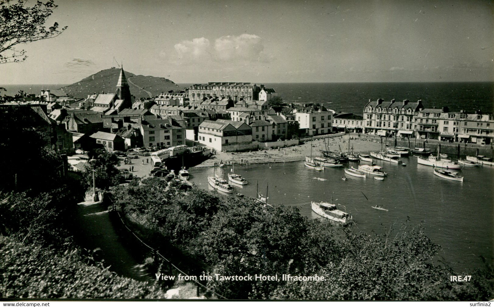 DEVON - ILFRACOMBE - VIEW FROM TAWSTOCK HOTEL RP  Dv2073 - Ilfracombe