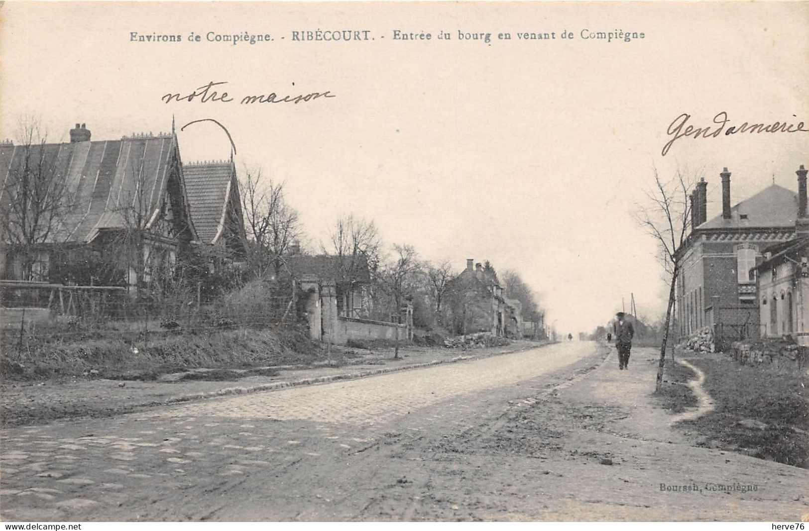 RIBECOURT - Entrée Du Bourg En Venant De Compiègne - Ribecourt Dreslincourt