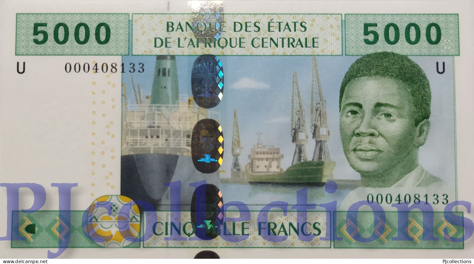 CENTRAL AFRICAN STATES 5000 FRANCS 2002 PICK 209Ua UNC - Zentralafrik. Rep.