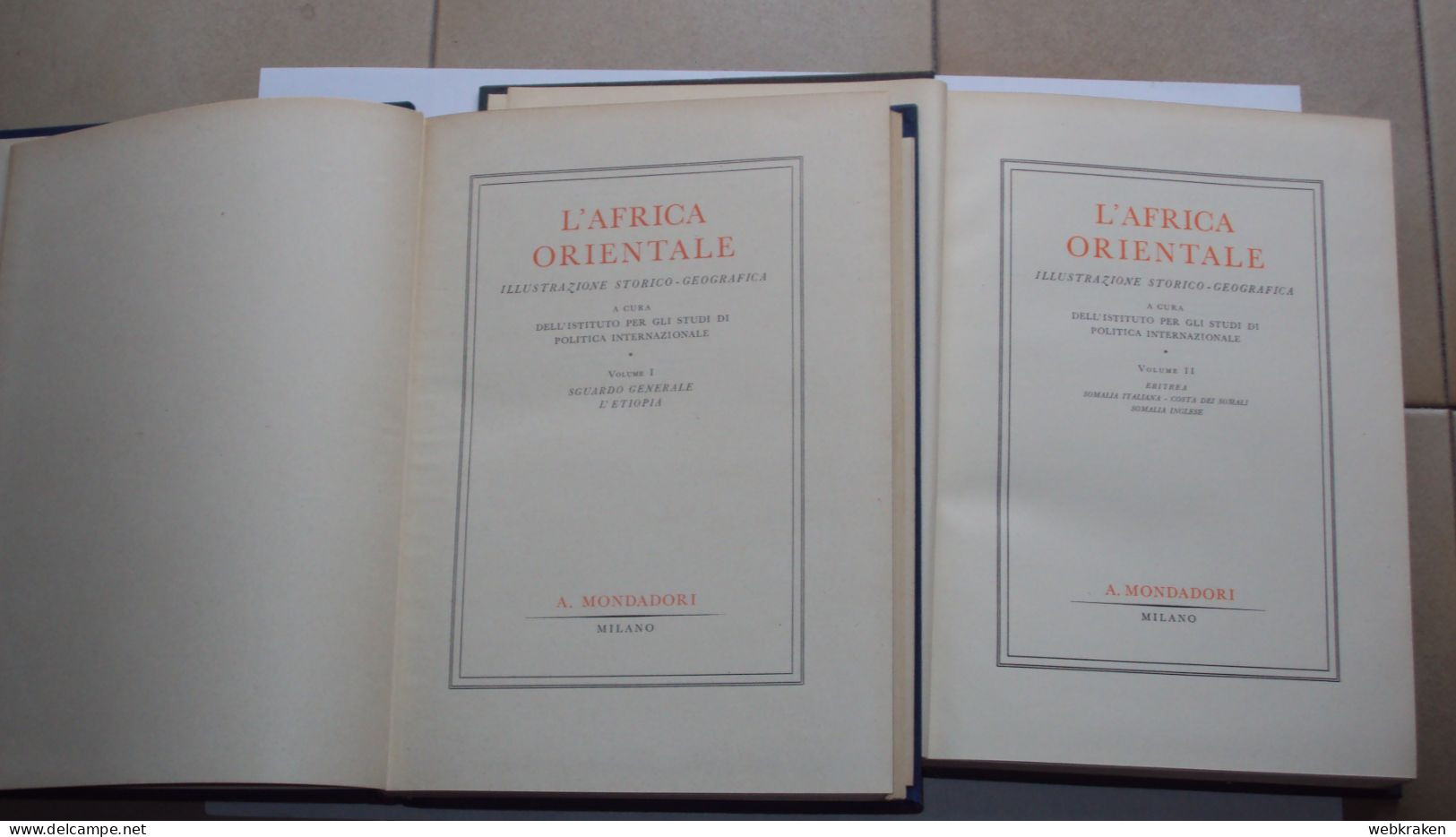 L'AFRICA ORIENTALE COLONIE ILLUSTRAZIONE STORICO GEOGRAFICA ED. 1936 MONDADORI COPERTINA BLU - Libros Antiguos Y De Colección