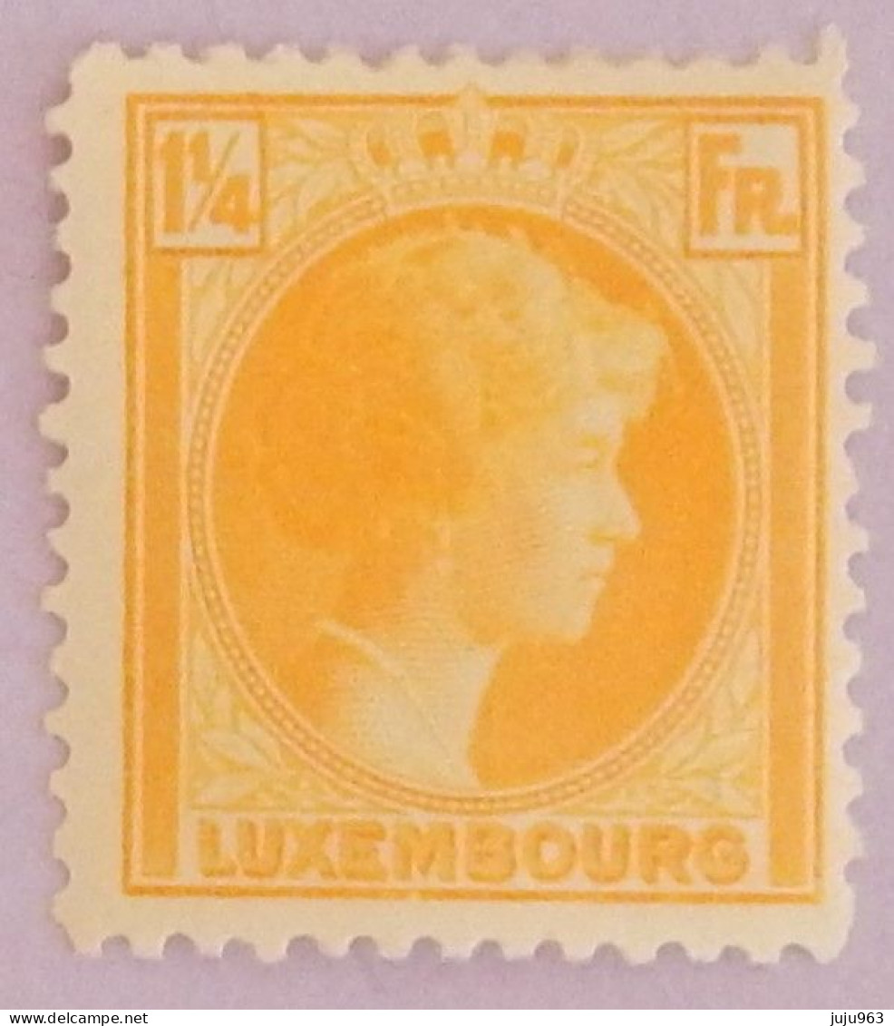 LUXEMBOURG YT 223 NEUF*MH "GRANDE DUCHESSE CHARLOTTE" ANNÉES 1930/1931 - 1926-39 Charlotte Rechtsprofil