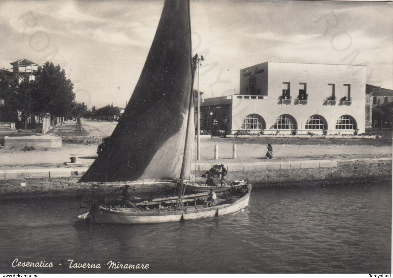 CARTOLINA  CESENATICO,CESENA,EMILIA ROMAGNA-TAVERNA MIRAMARE-MARE,SOLE,ESTATE,VACANZA,BELLA ITALIA,VIAGGIATA 1952 - Cesena