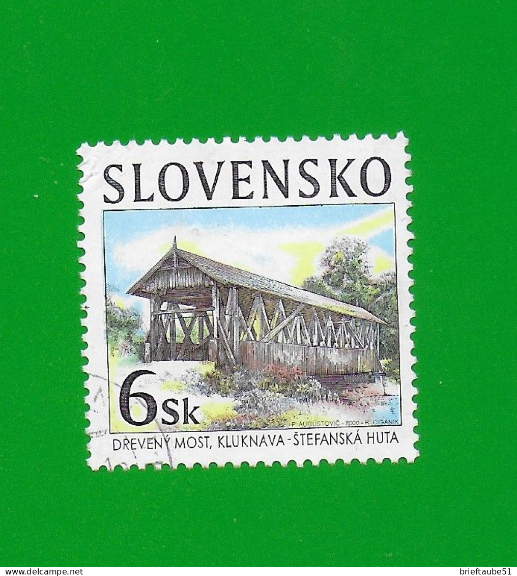 SLOVAKIA REPUBLIC 2000 Gestempelt°Used/Bedarf  MiNr. 378 #  "Holzbrücke" - Used Stamps