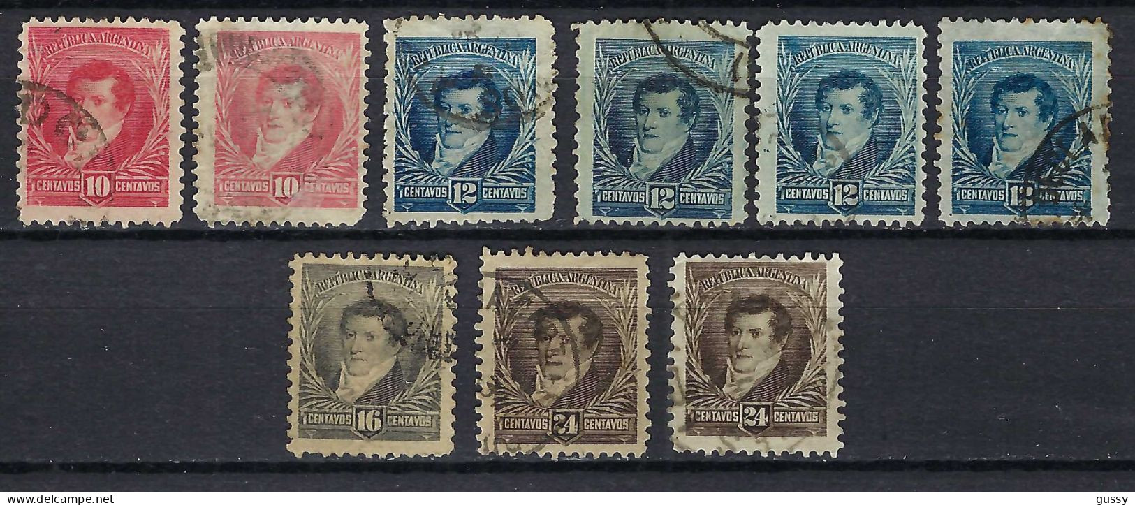 ARGENTINE Ca.1892-98: Lot D'obl. - Used Stamps