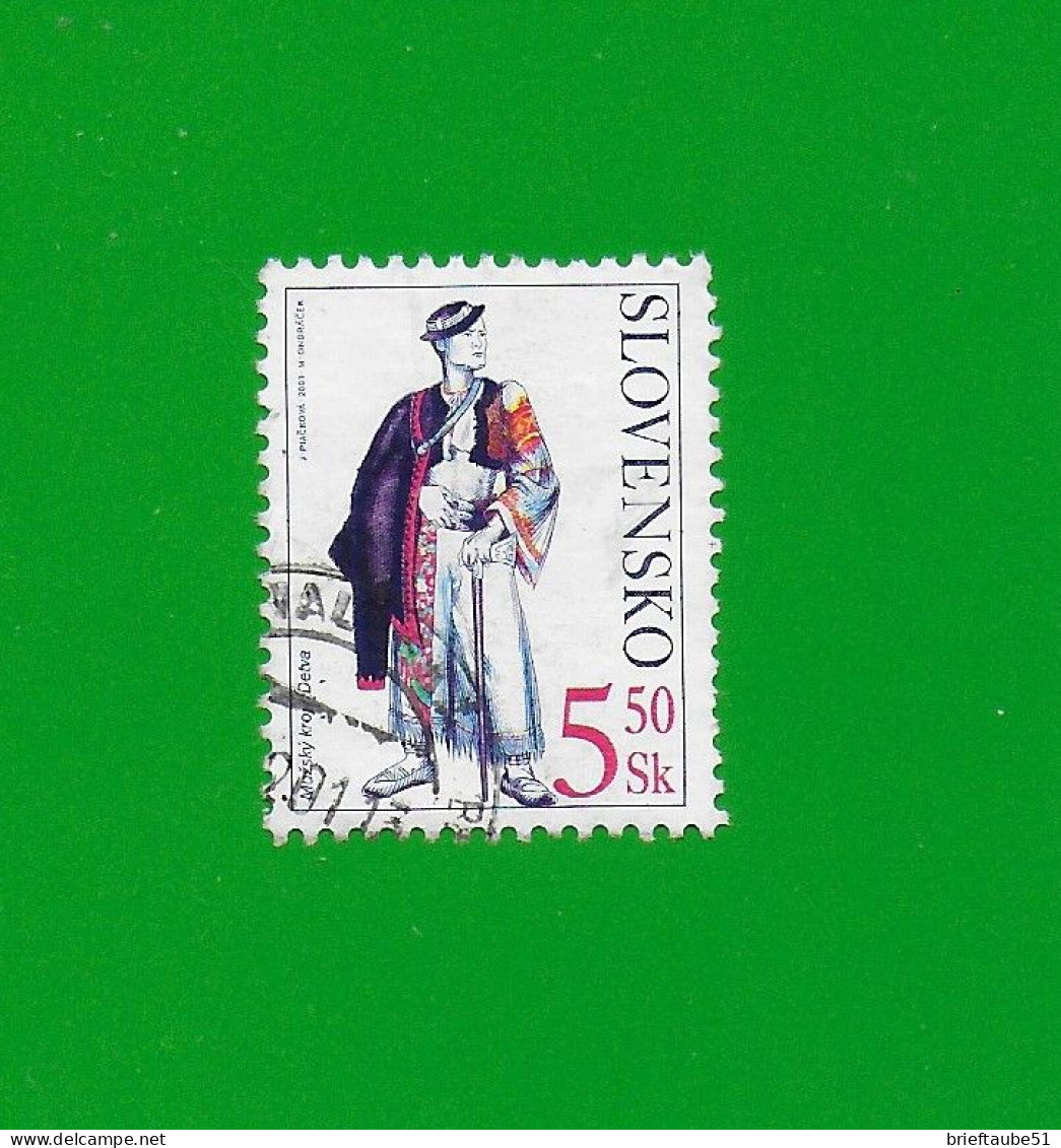 SLOVAKIA REPUBLIC 2001 Gestempelt°Used/Bedarf  MiNr. 388 #  "TRACHTEN Aus Detva" - Used Stamps