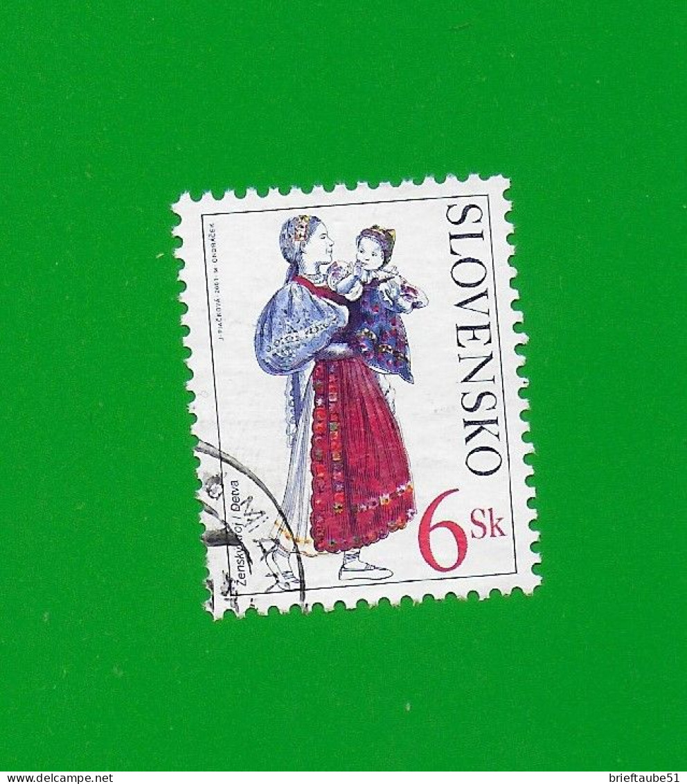 SLOVAKIA REPUBLIC 2001 Gestempelt°Used/Bedarf  MiNr. 389 #  "TRACHTEN Aus Detva" - Used Stamps