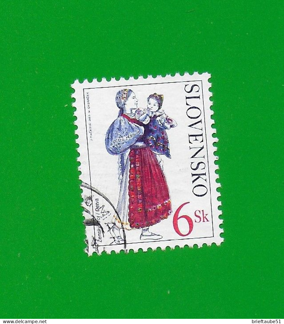 SLOVAKIA REPUBLIC 2001 Gestempelt°Used/Bedarf  MiNr. 389 #  "TRACHTEN Aus Detva" - Gebraucht