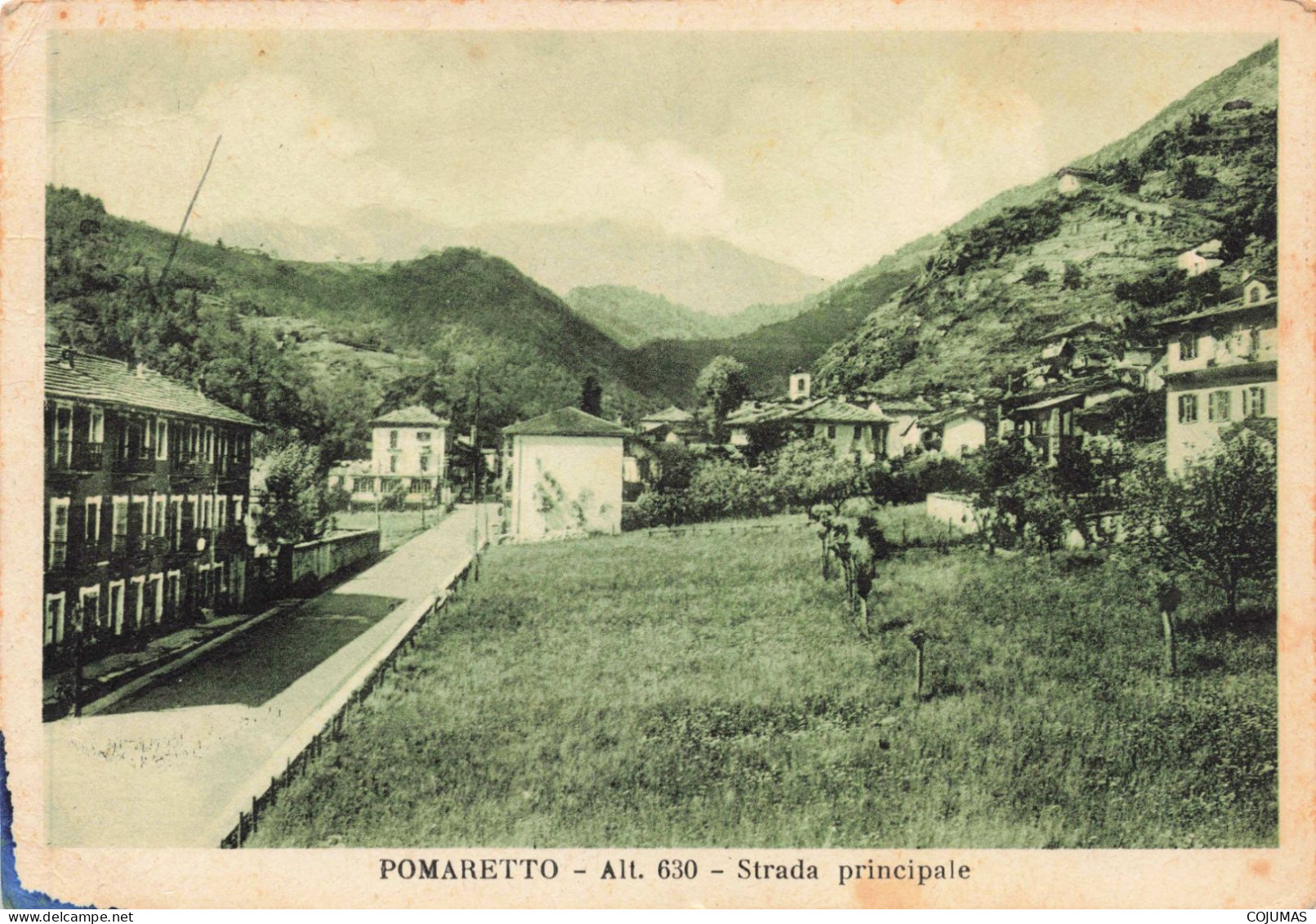 ITALIE - S18849 - Pomaretto - Strada Principale - 15x10 Cm - Autres Monuments, édifices