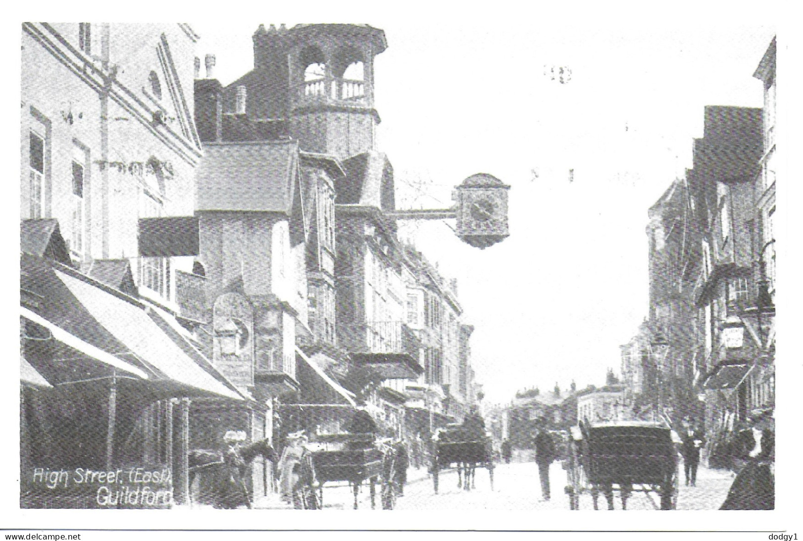 REPRODUCTION CARD, HIGH STREET EAST, GUILDFORD, Circa 1914, SURREY, ENGLAND. UNUSED POSTCARD   Ac4 - Surrey