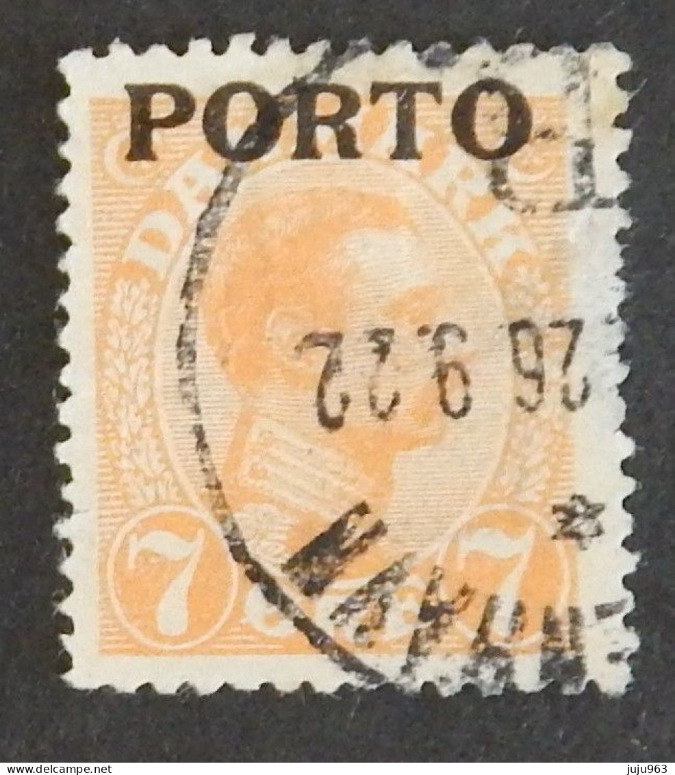 DANEMARK TAXE YT 3 OBLITÉRÉ ANNÉE 1921 - Postage Due