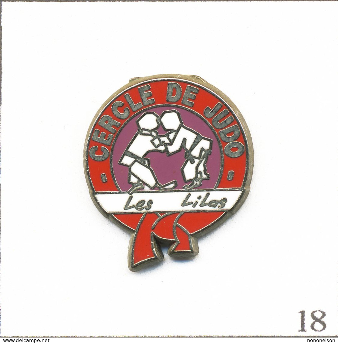 Pin's Sport - Art Martial / Cercle De Judo Des Lilas (93). Estampillé SIPP. Zamac. T968-18 - Judo