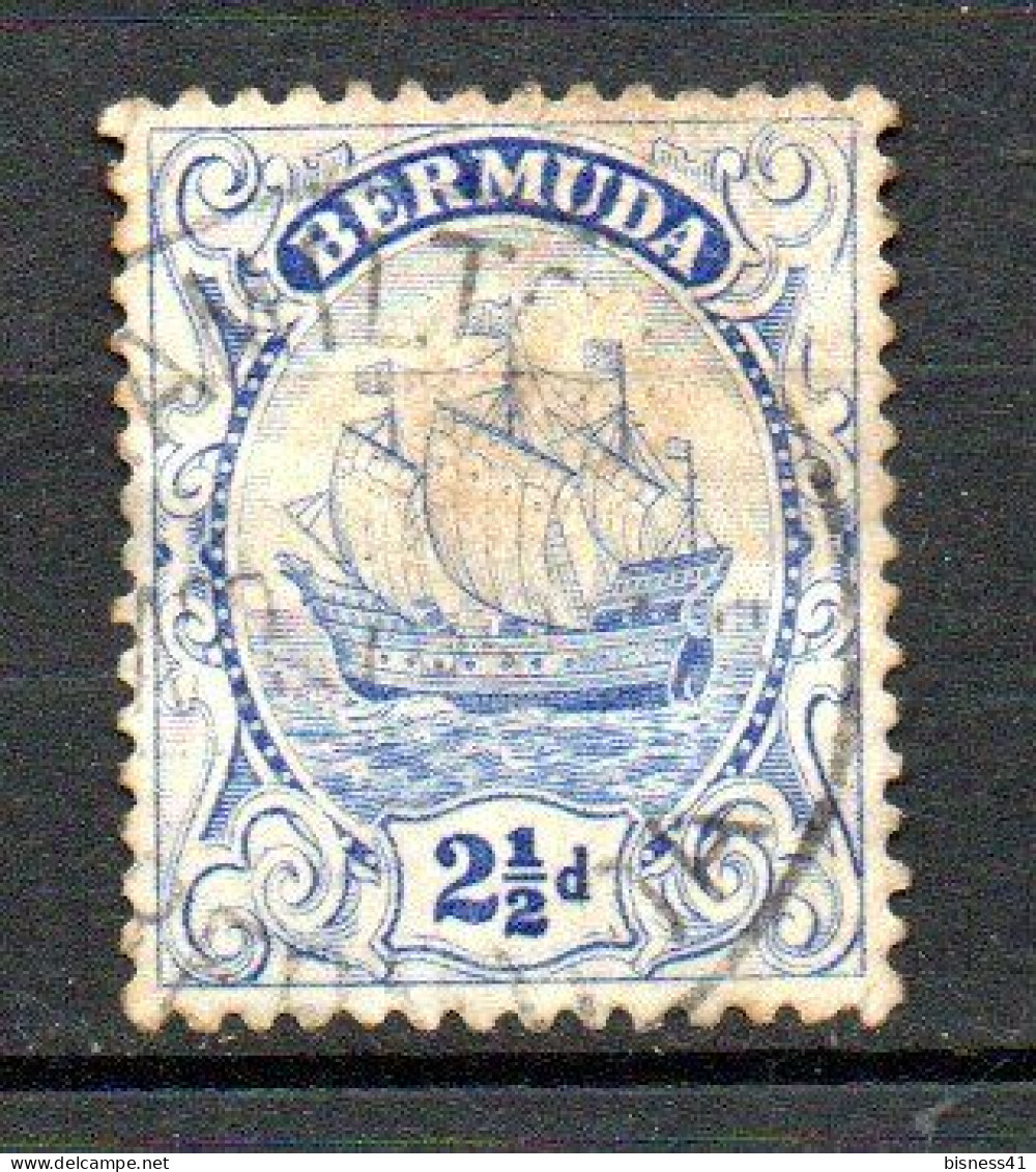 Col33 Colonie Britannique Amérique Nord Bermudes 1910 N° 42 Oblitéré Cote : 2,00€ - Bermuda