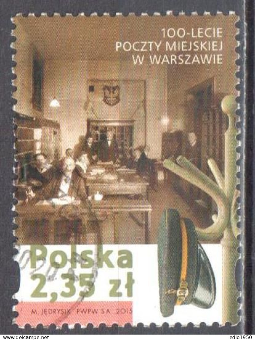 Poland  2015 - Post Office In Warsaw - Mi.4792 - Used - Usados