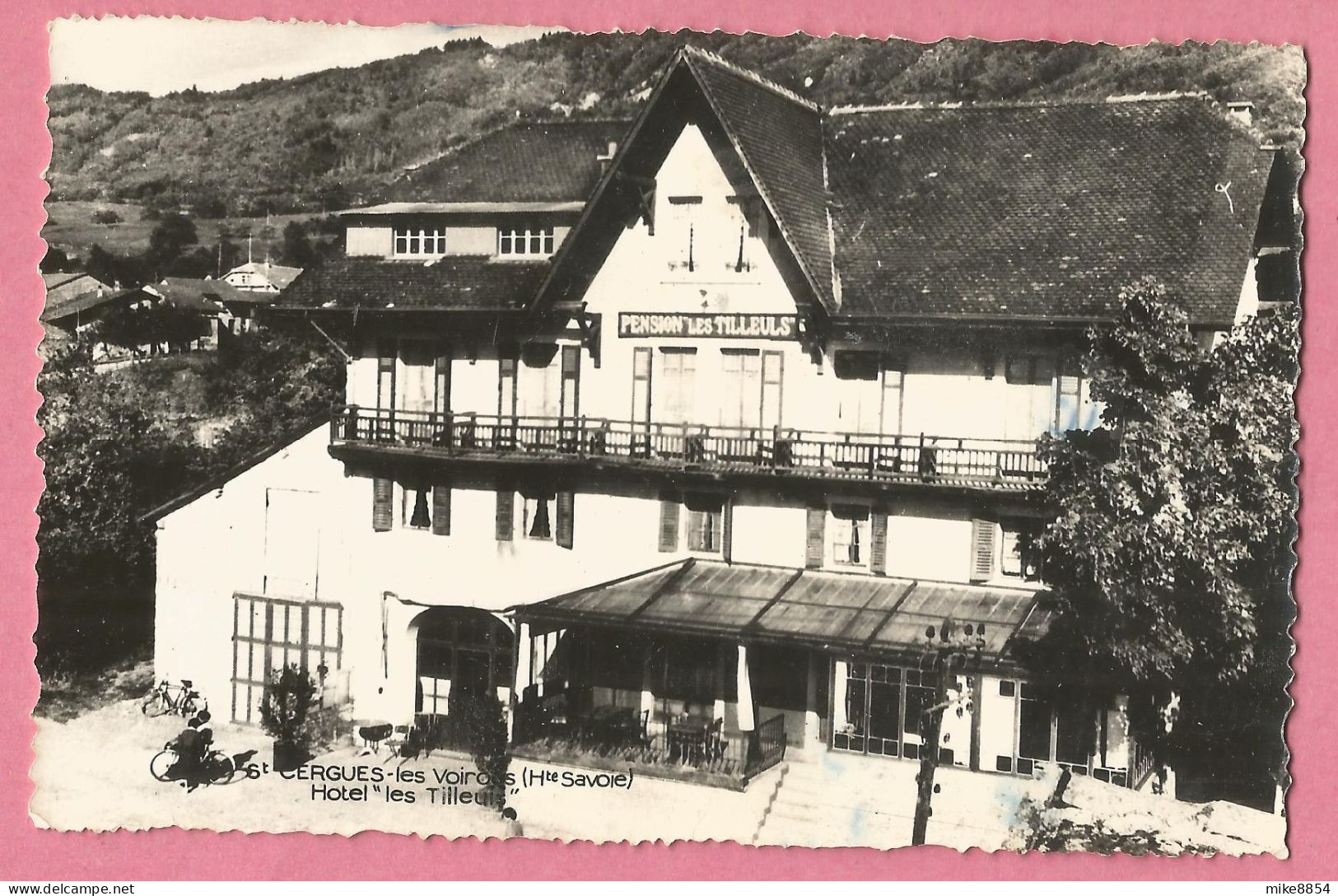 A205  CPSM  SAINT-CERGUES-les-Voirons  (Hte-Savoie) Hôtel "les Tilleuls"  ++++ - Saint-Cergues