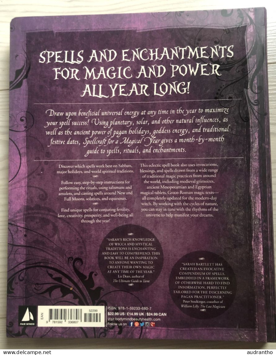 SPELL CRAFT For A Magical Year Rituals And Enchantments For Prosperity Power And Fortune Fair Winds Press Bartlett 2015 - Andere & Zonder Classificatie