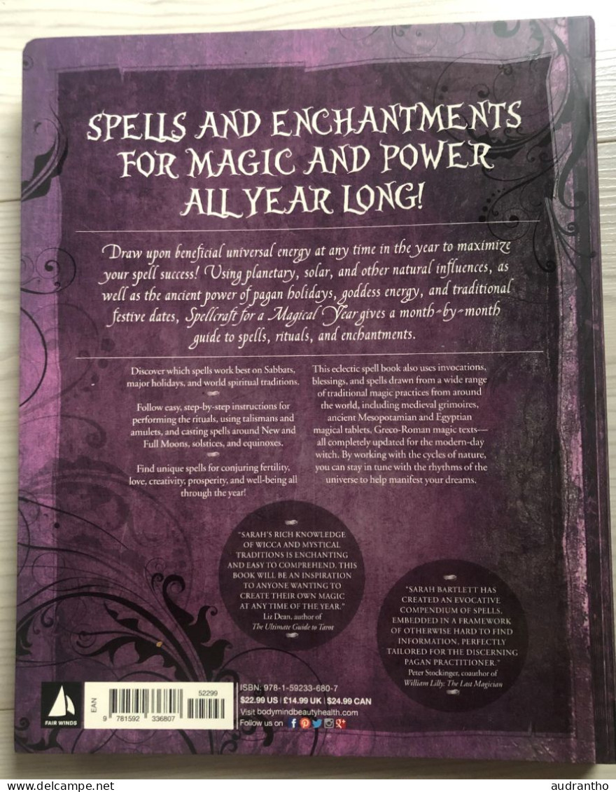 SPELL CRAFT For A Magical Year Rituals And Enchantments For Prosperity Power And Fortune Fair Winds Press Bartlett 2015 - Other & Unclassified