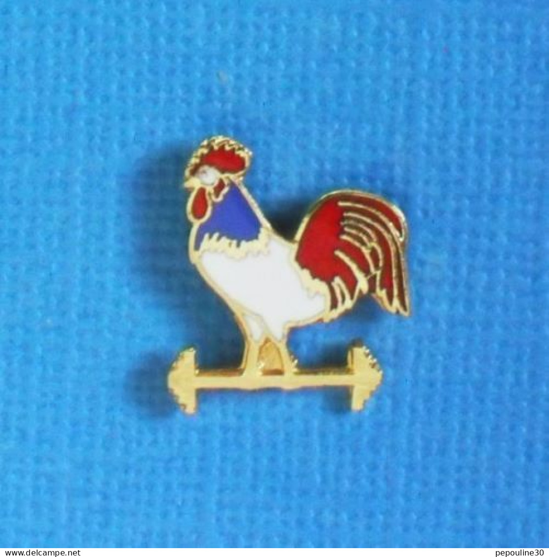1 PIN'S //  ** COQ TRICOLORE / HALTÉROPHILIE / FRANCE ** - Weightlifting