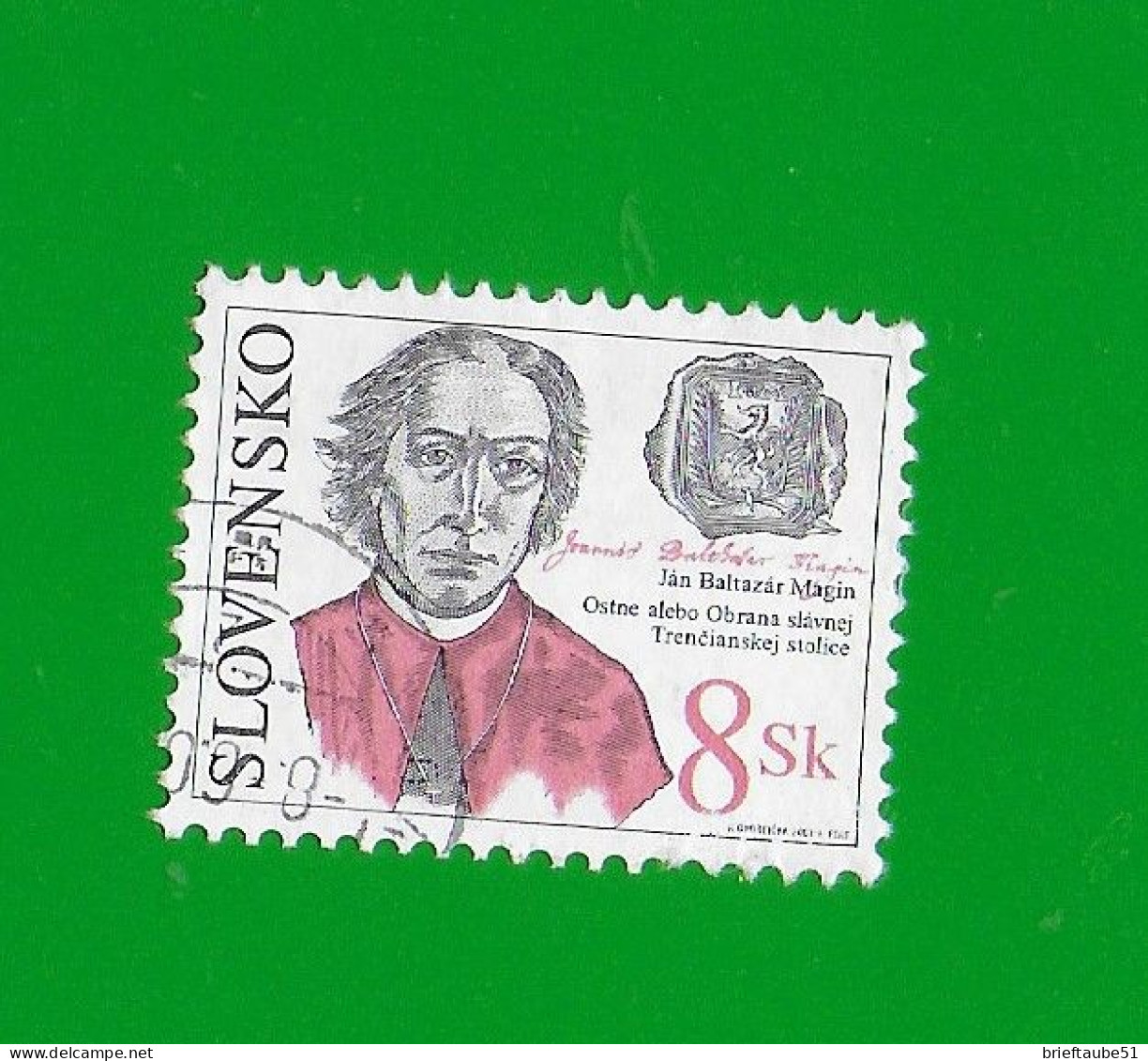 SLOVAKIA REPUBLIC 2003 Gestempelt°Used/Bedarf  MiNr. 467  #  "RELIGION  #  PRIESTER  Jan B. Magin " - Used Stamps