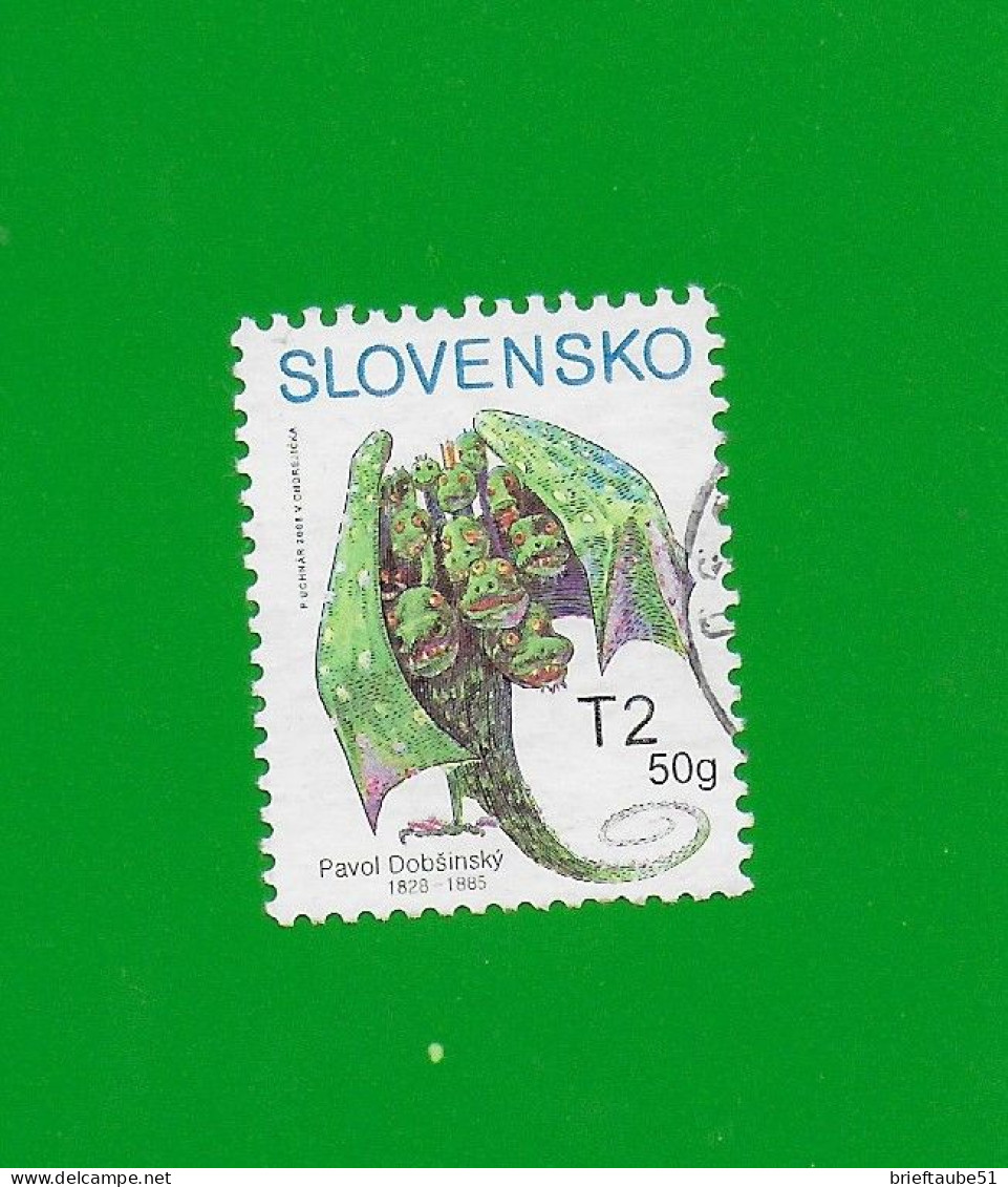 SLOVAKIA REPUBLIC 2008  Gestempelt°Used/Bedarf  MiNr. 582 #  "WELTKINDERTAG  #  Zwölfköpfiger Drache" - Oblitérés