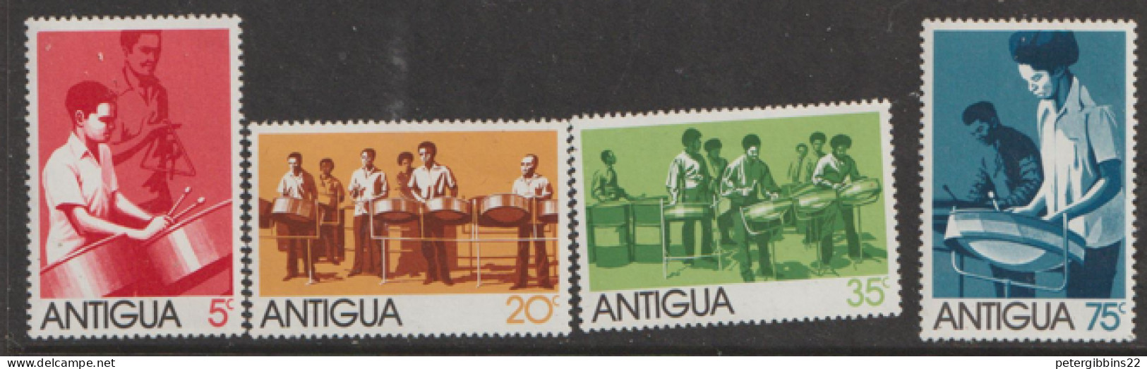 Antigua  1974  394-7  Steel  Band     Umounted Mint  - 1960-1981 Autonomie Interne