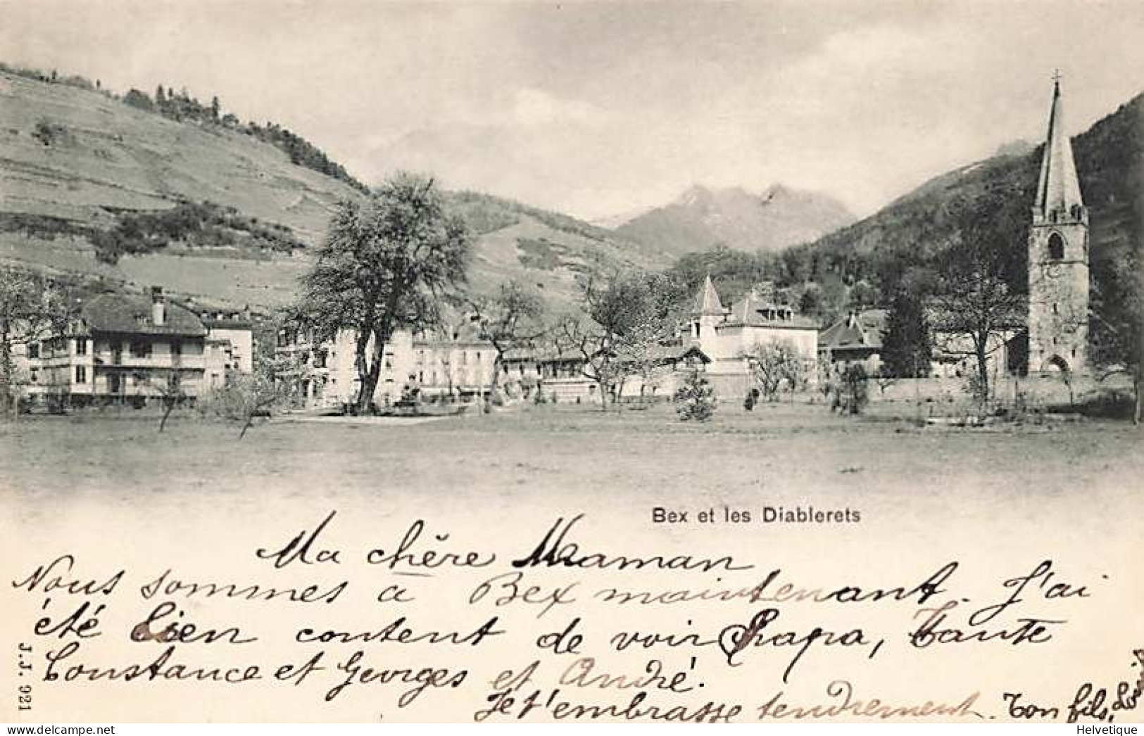 Bex Et Les Diablerets 1900 - Bex
