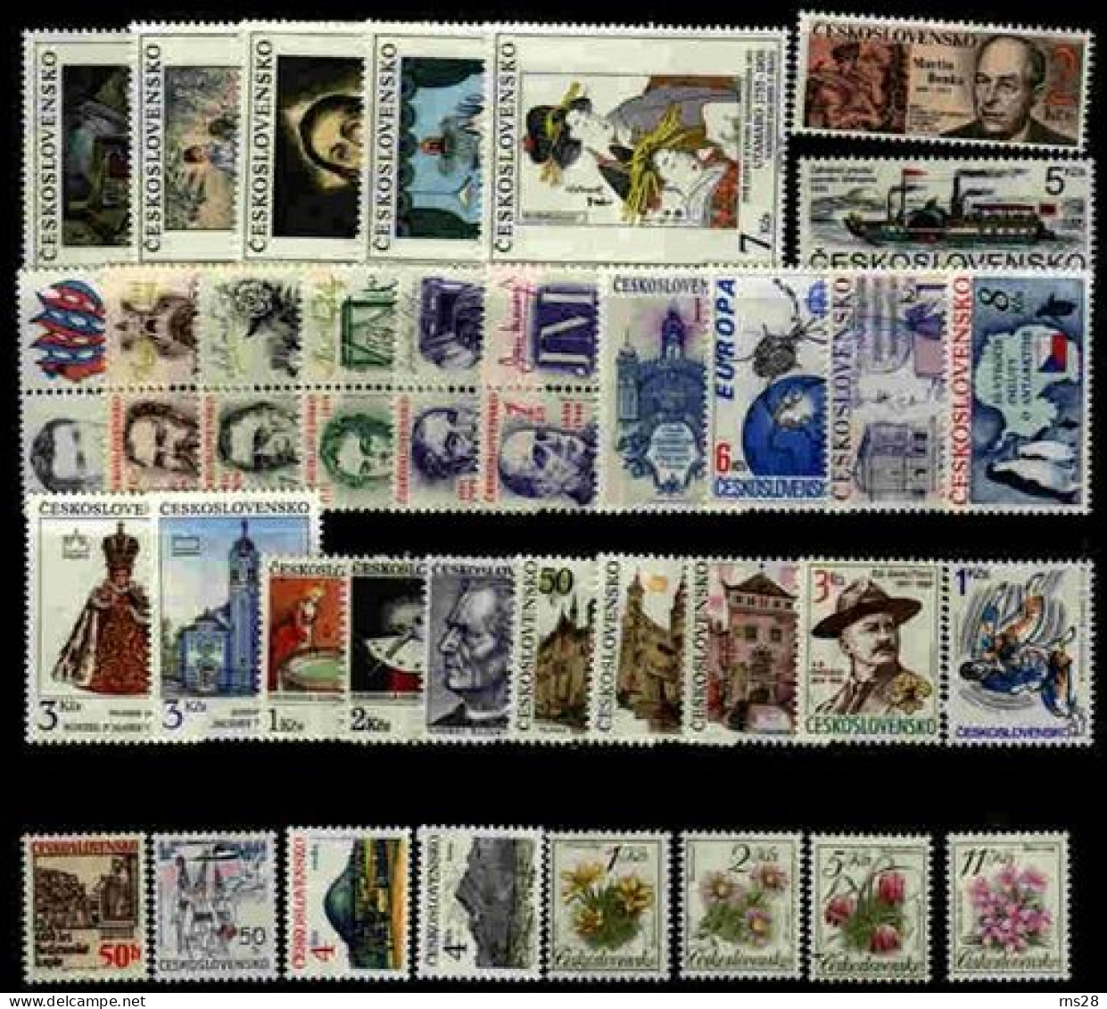 Czechoslovakie Annee Complete Neuf Sans Charnieres 1991 - Full Years